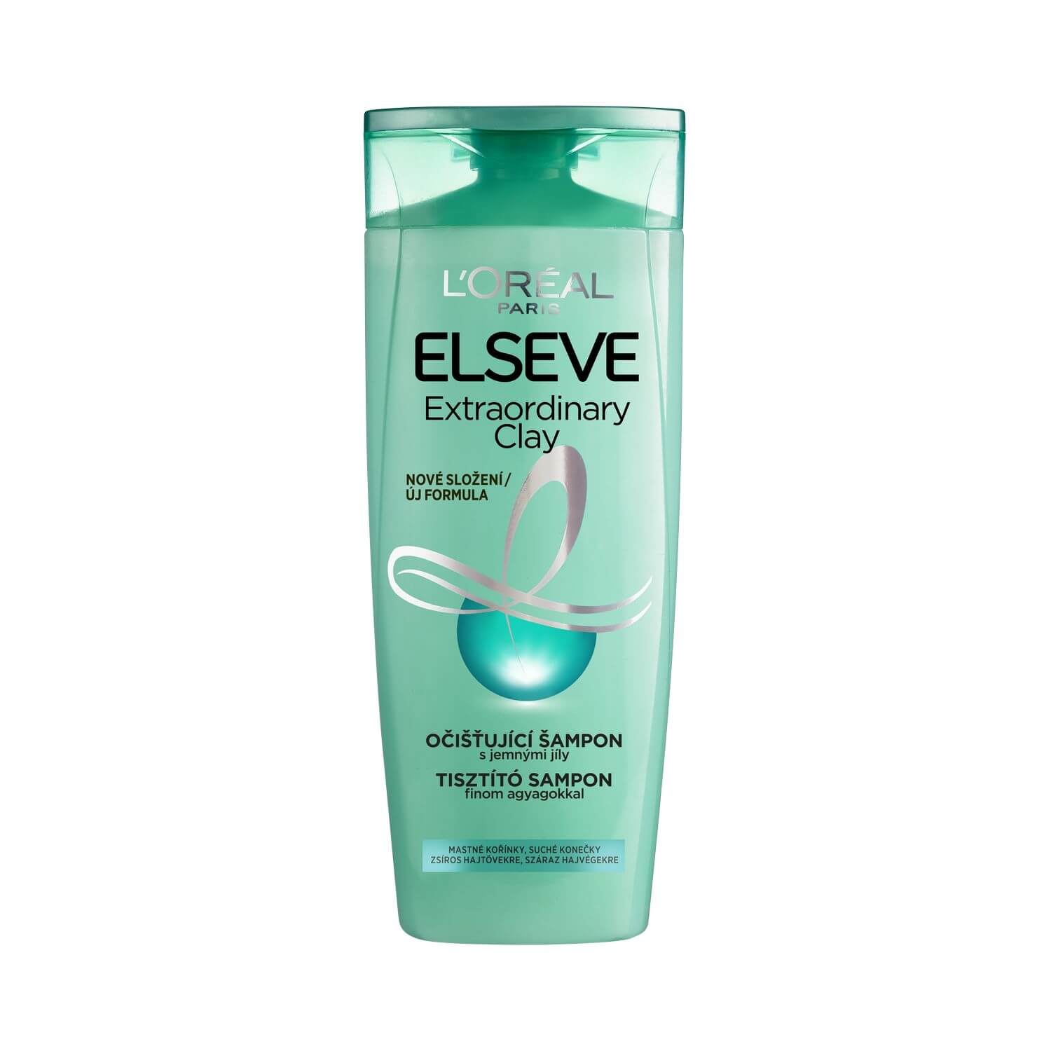 L´Oréal Paris Čisticí šampon pro mastné vlasy Elseve Extraordinary Clay 400 ml