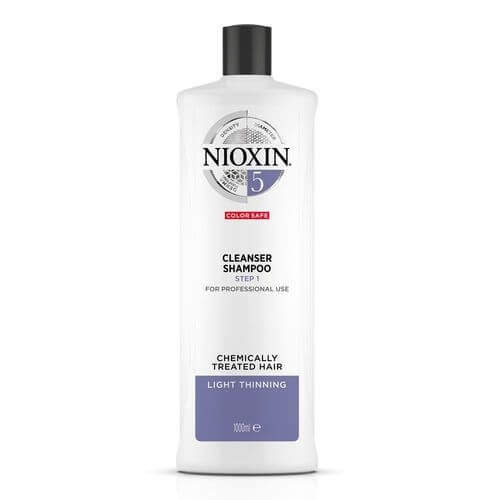 Levně Nioxin Čisticí šampon pro normální až silné přírodní i barvené mírně řídnoucí vlasy System 5 (Shampoo Cleanser System 5) 1000 ml