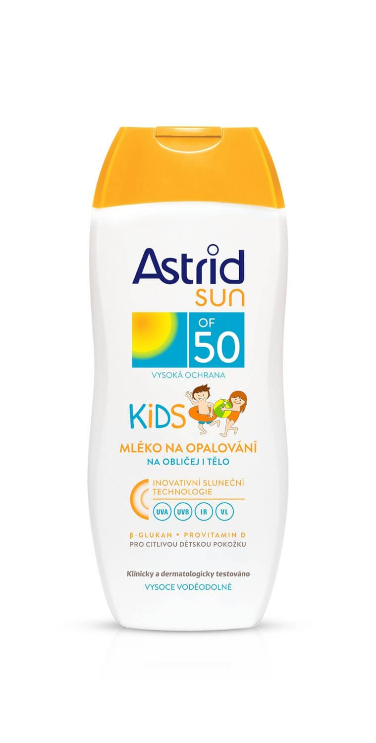 Astrid Detské mlieko na opaľovanie OF 50 Sun 80 ml