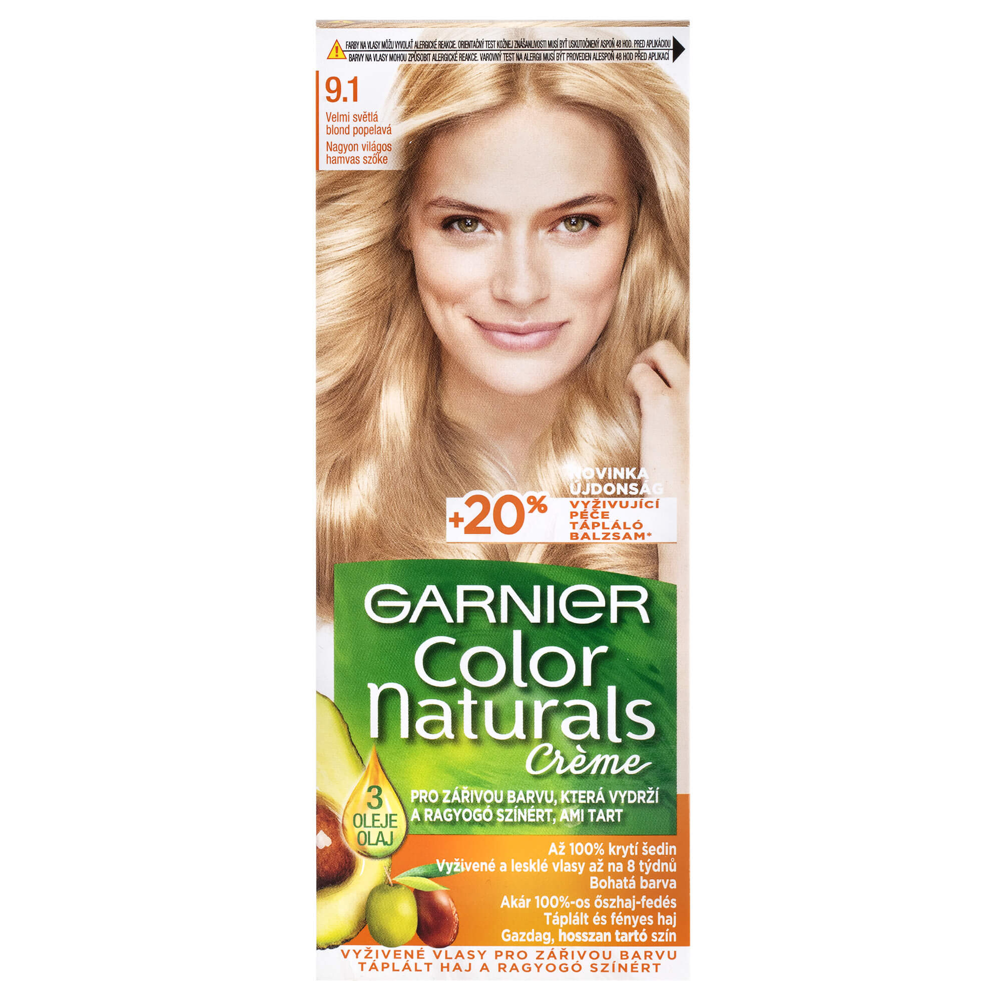 Garnier Dlouhotrvající vyživující barva na vlasy (Color Naturals Creme) 4 Středně hnědá