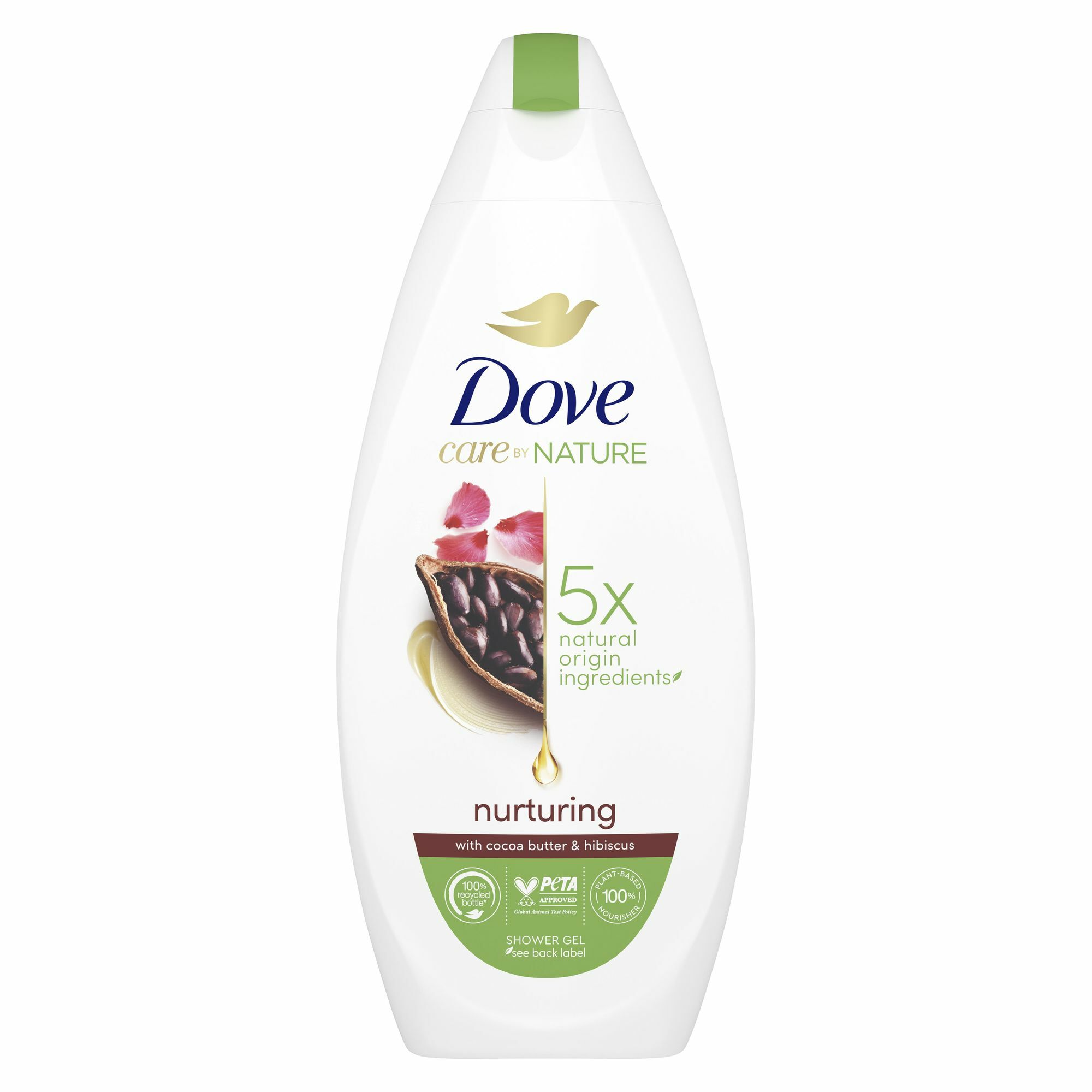 Dove Sprchový gel Nurturing with Cocoa Butter & Hibiscus (Shower Gel) 225 ml