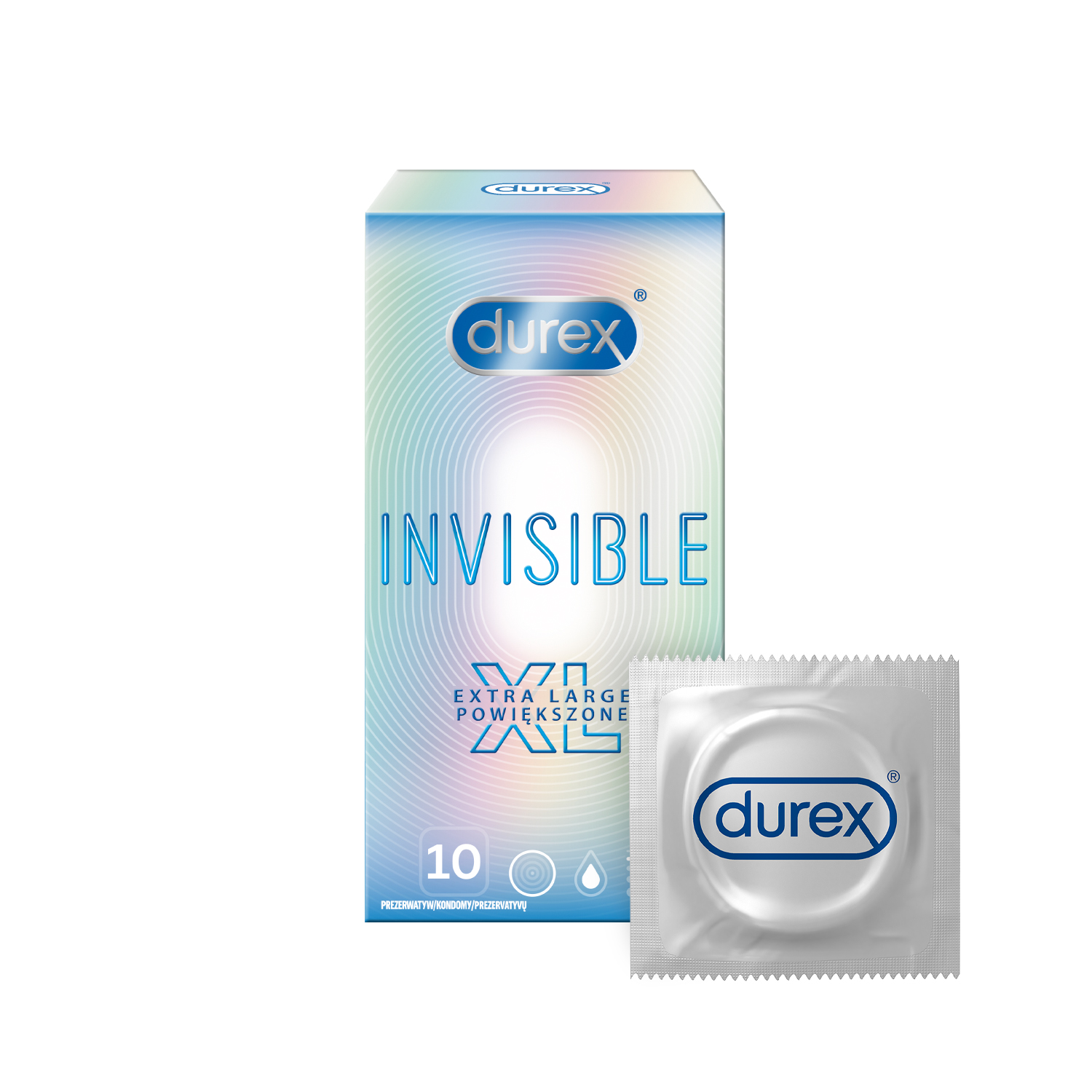Durex Kondomy Invisible XL 10 ks