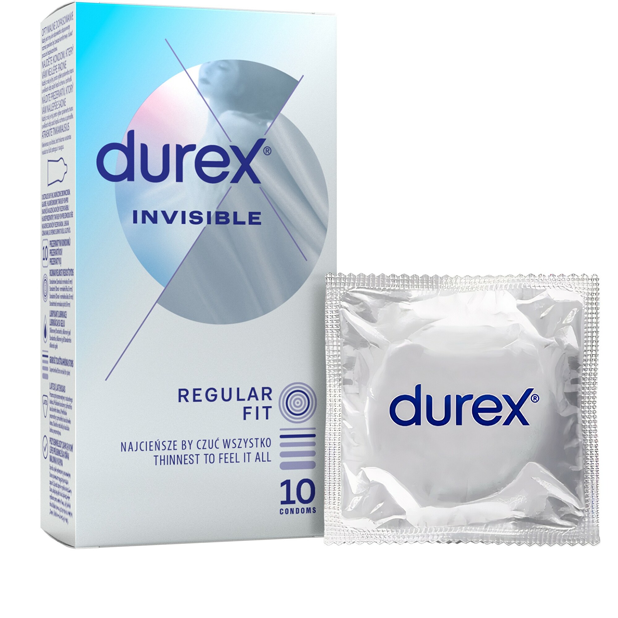 Durex Kondomy Invisible 10 ks