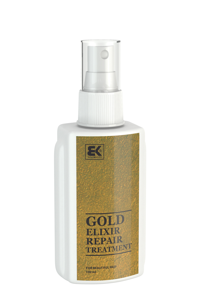 Brazil Keratin Elixír pre suché a poškodené vlasy (Gold Elixir Repair Treatment) 100 ml + 2 mesiace na vrátenie tovaru