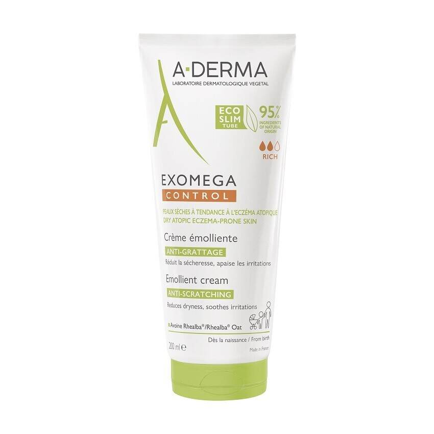 A-DERMA Emolienční krém pro suchou pokožku se sklonem k atopickému ekzému Exomega Control (Emollient Cream) 200 ml