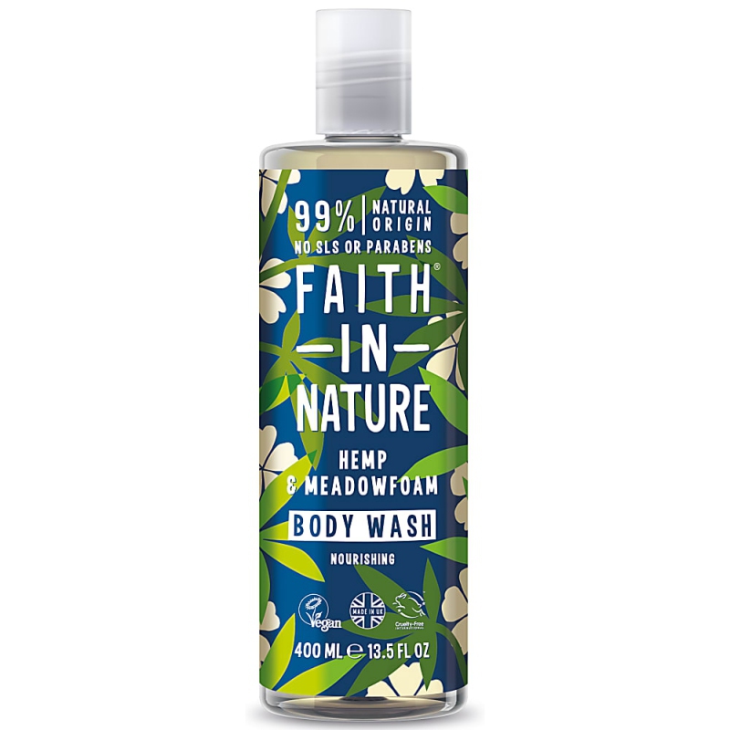Zobrazit detail výrobku Faith in Nature Přírodní sprchový gel Konopí a mokřadka (Nourishing Body Wash) 400 ml