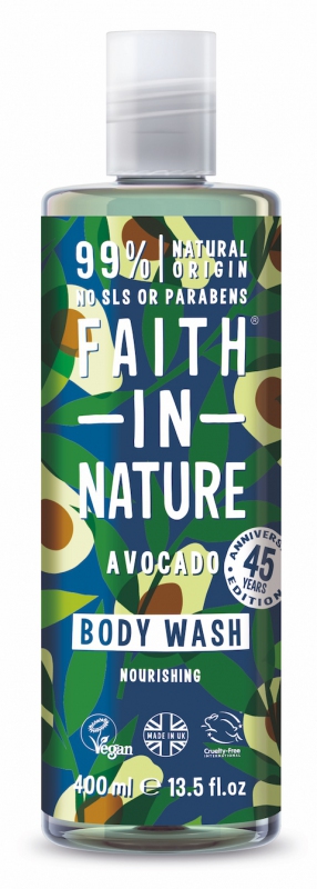 Zobrazit detail výrobku Faith in Nature Vyživující přírodní sprchový gel s avokádovým olejem (Body Wash) 400 ml