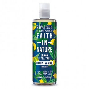 Zobrazit detail výrobku Faith in Nature Osvěžující přírodní sprchový gel Citron & tea tree (Body Wash) 400 ml Zobrazit detail výrobku Faith in Nature Osvěžující přírodní sprchový gel Citron & tea tree (Body Wash) 400 ml
