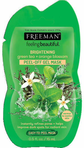 Freeman Mască gel Green Tea & Orange Blossom Feeling Beautiful (Peel Off Gel Mask) 15 ml