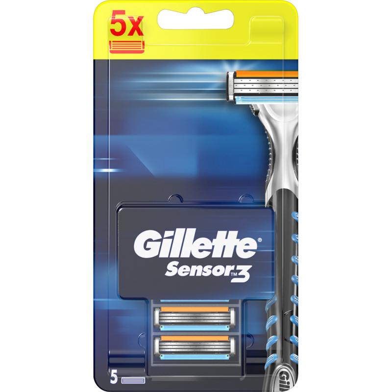 Gillette Náhradné hlavice Gillette Sensor3 5 ks
