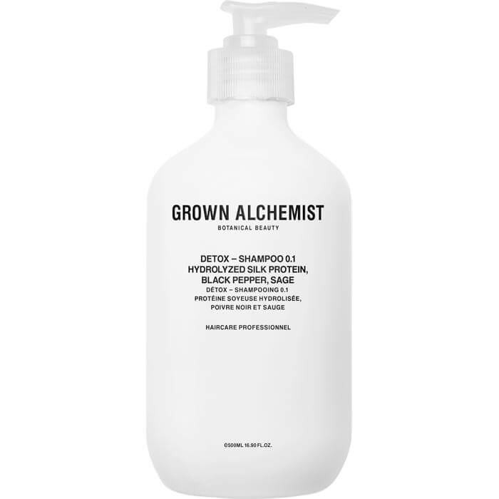 Grown Alchemist Detoxikační šampon Hydrolyzed Hydrolyzed Silk Protein, Black Pepper, Sage (Detox Shampoo) 200 ml