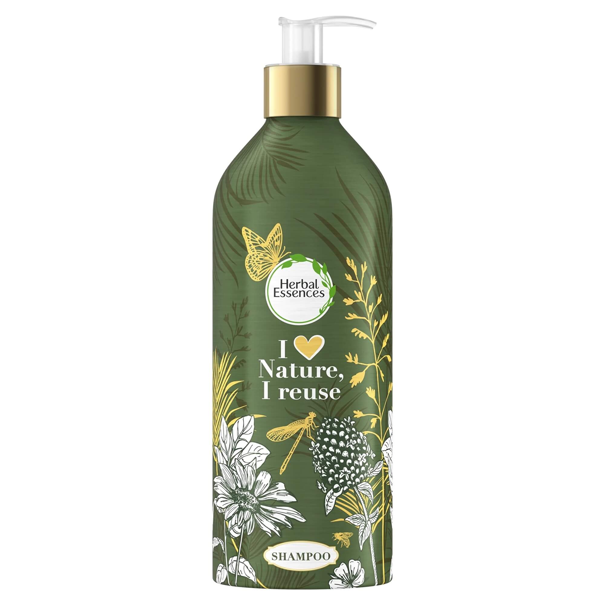 Herbal Essence Šampon pro suché a poškozené vlasy v plnitelné láhvi Argan Oil (Shampoo) 480 ml - náhradní náplň