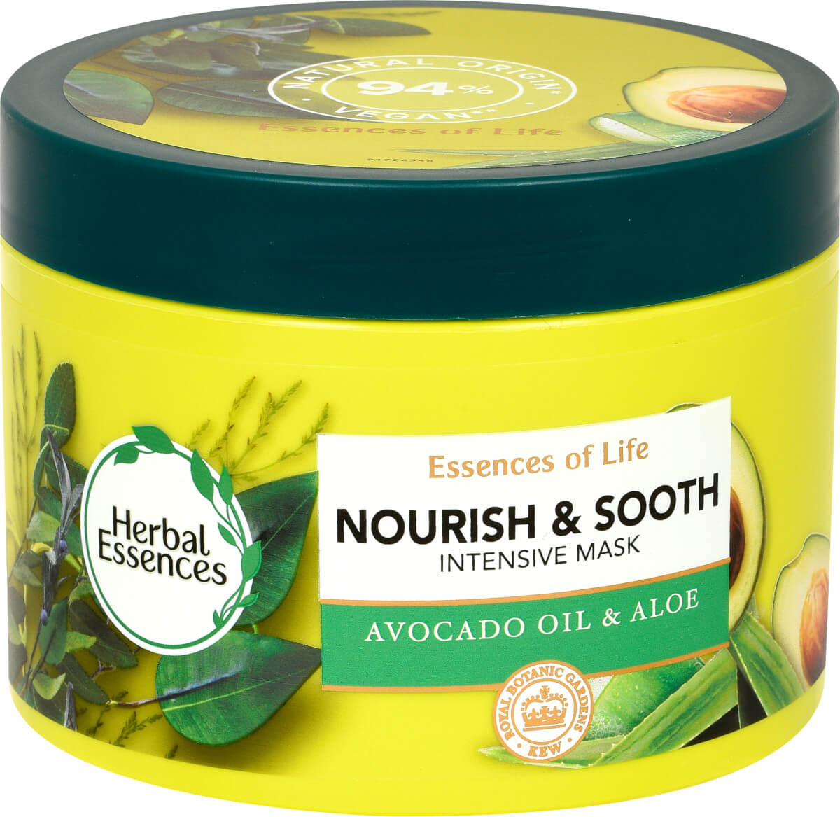 Herbal Essence Vyživující a vyhlazující maska pro suché vlasy Avocado Oil & Aloe (Intensive Mask) 450 ml