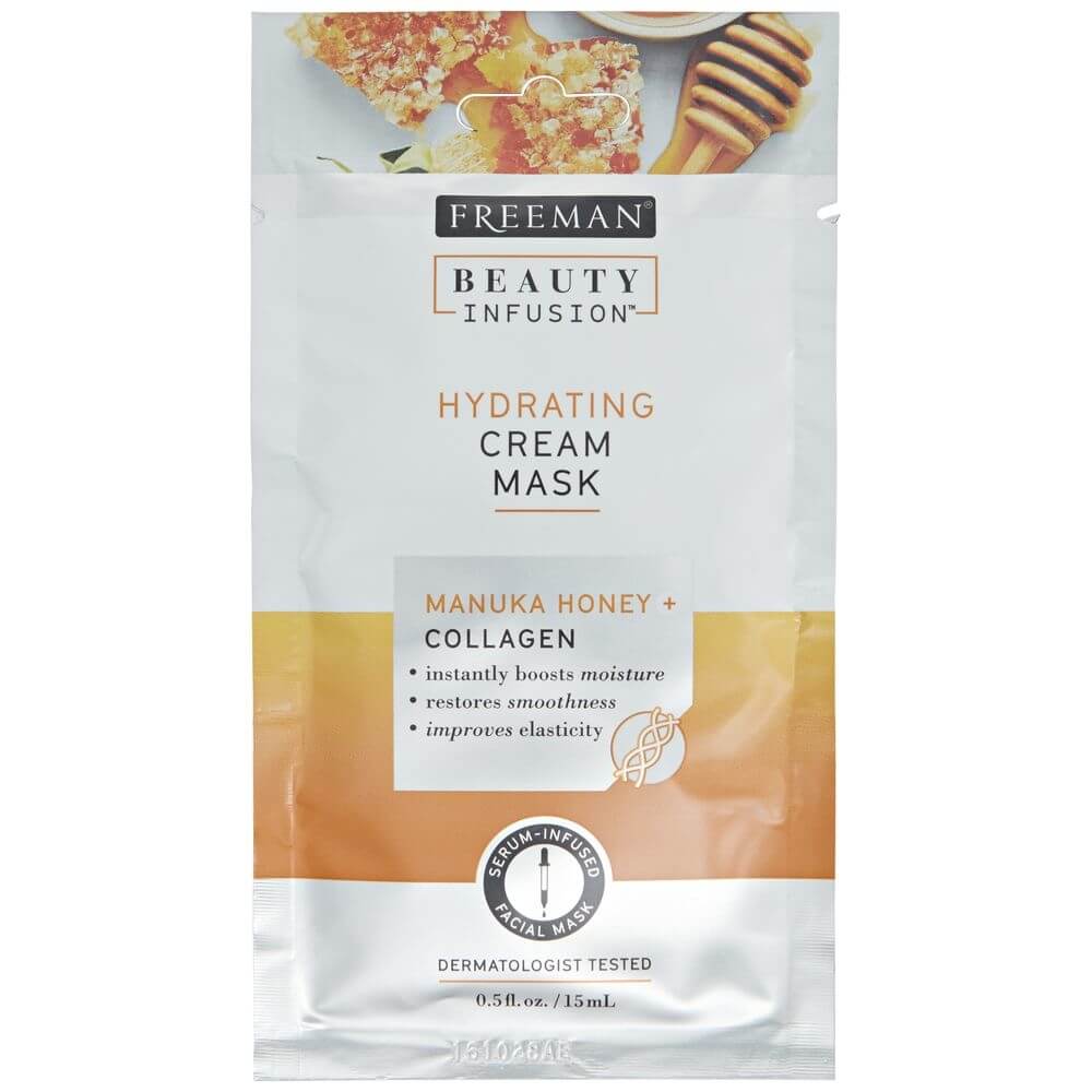 Freeman Hydratační krémová maska Manukový med a kolagen Beauty Infusion (Hydrating Cream Mask) 15 ml