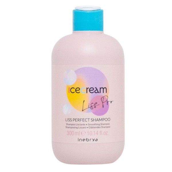 Levně Inebrya Uhlazující šampon pro nepoddajné a krepaté vlasy Ice Cream Liss Pro (Liss Perfect Shampoo) 1000 ml