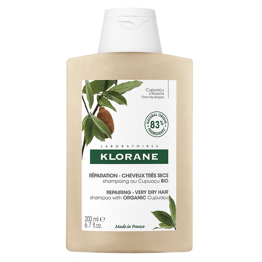 Klorane Vyživujúci šampón pre suché vlasy Bio Maslo Cupuaçu BIO ( Repair ing Shampoo) 400 ml + 2 mesiace na vrátenie tovaru