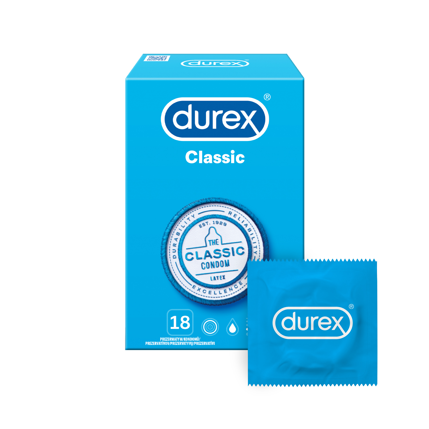 Značka DUREX - Durex Kondomy Classic 3 ks
