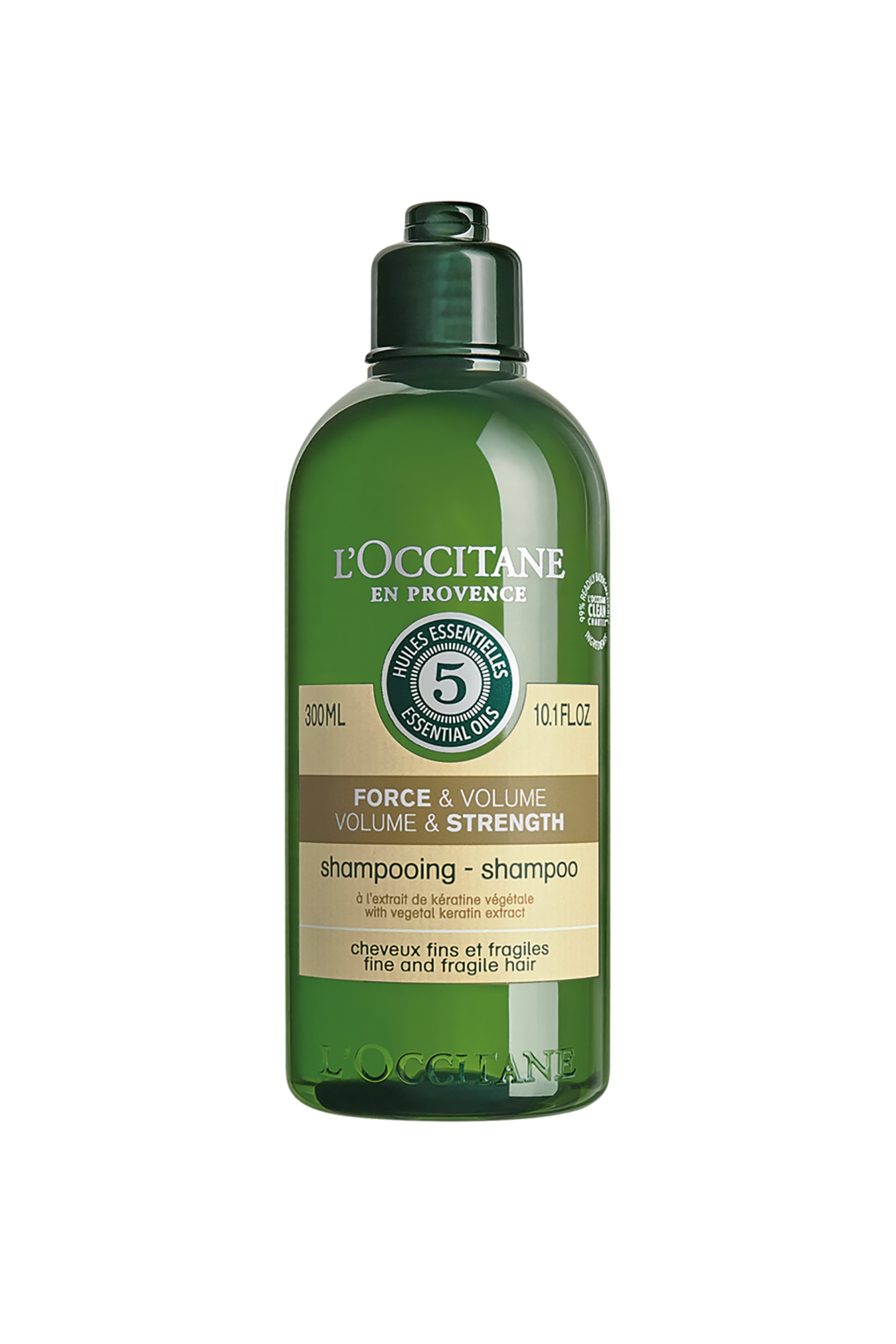 L`Occitane en Provence Šampon pro jemné a křehké vlasy Volume & Strength (Shampoo) 300 ml
