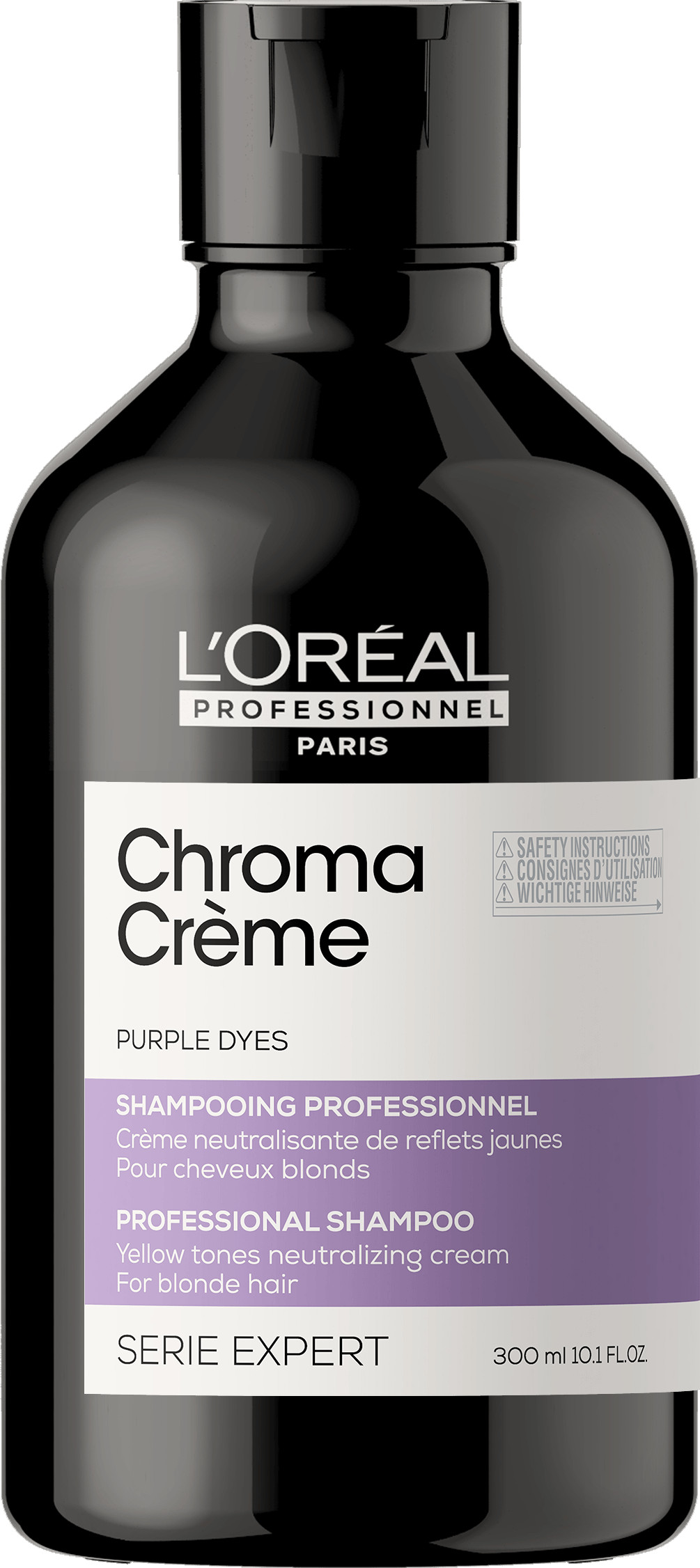 L´Oréal Professionnel Profesionální fialový šampon neutralizující žluté tóny Serie Expert Chroma Crème (Purple Dyes Shampoo) 500 ml