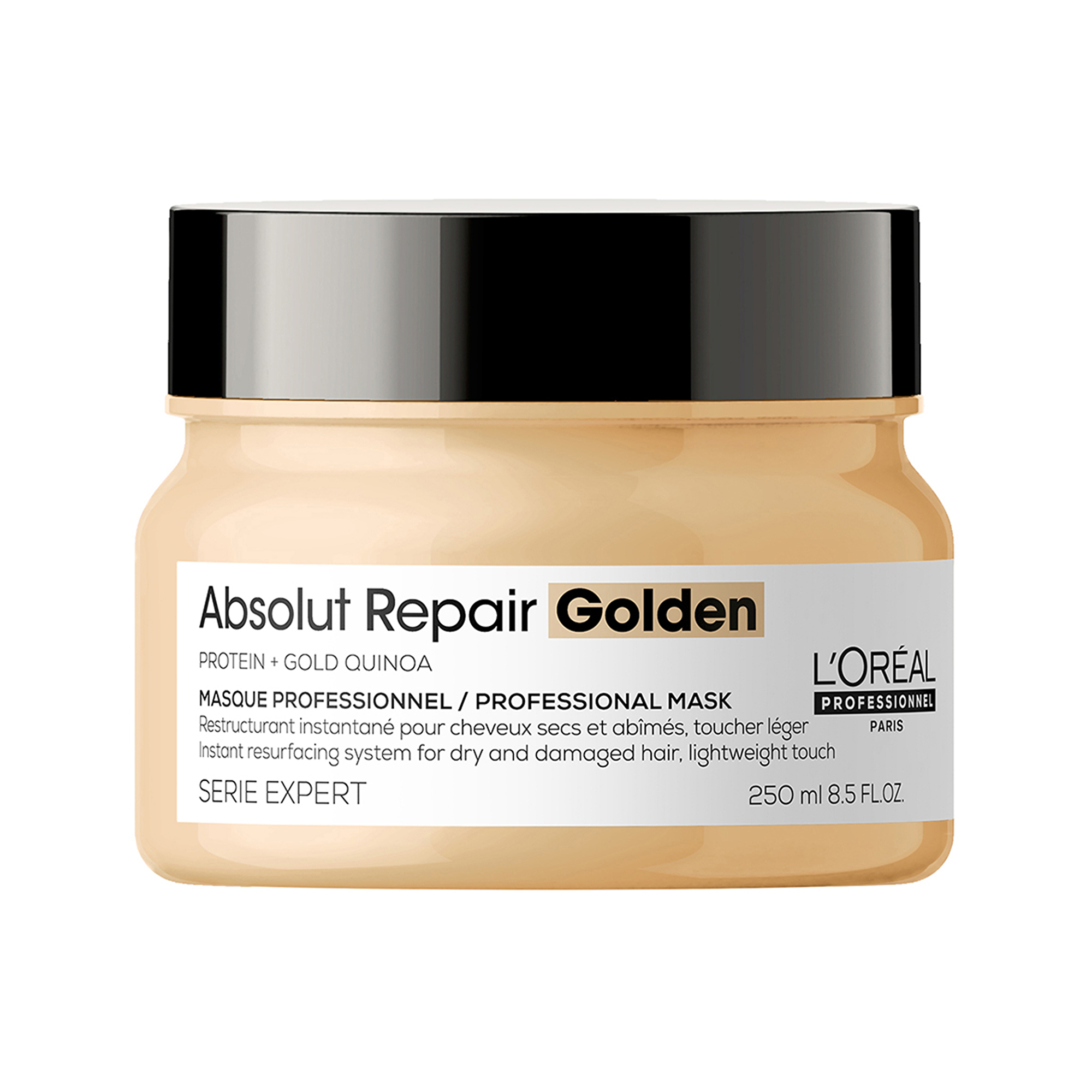 Levně L´Oréal Professionnel Regenerační maska pro poškozené jemné vlasy Serie Expert Absolut Repair Gold Quinoa + Protein (Golden Masque) 250 ml