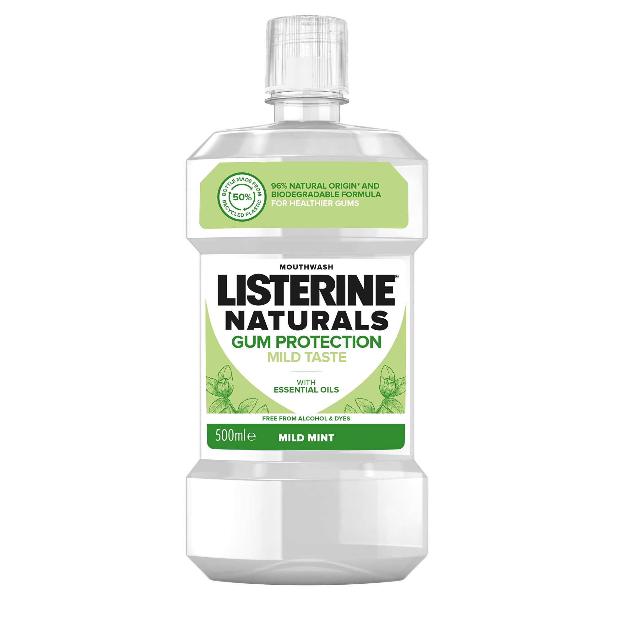 Listerine Ústna voda Natura l s Gum Protection 500 ml