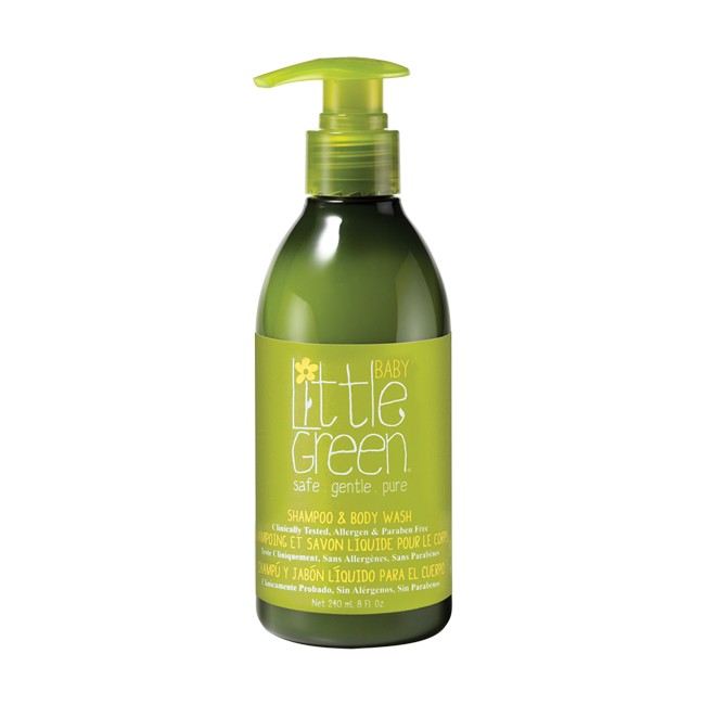 Little Green Šampon a sprchový gel 2 v 1 pro děti 3+ (Shampoo & Body Wash) 240 ml