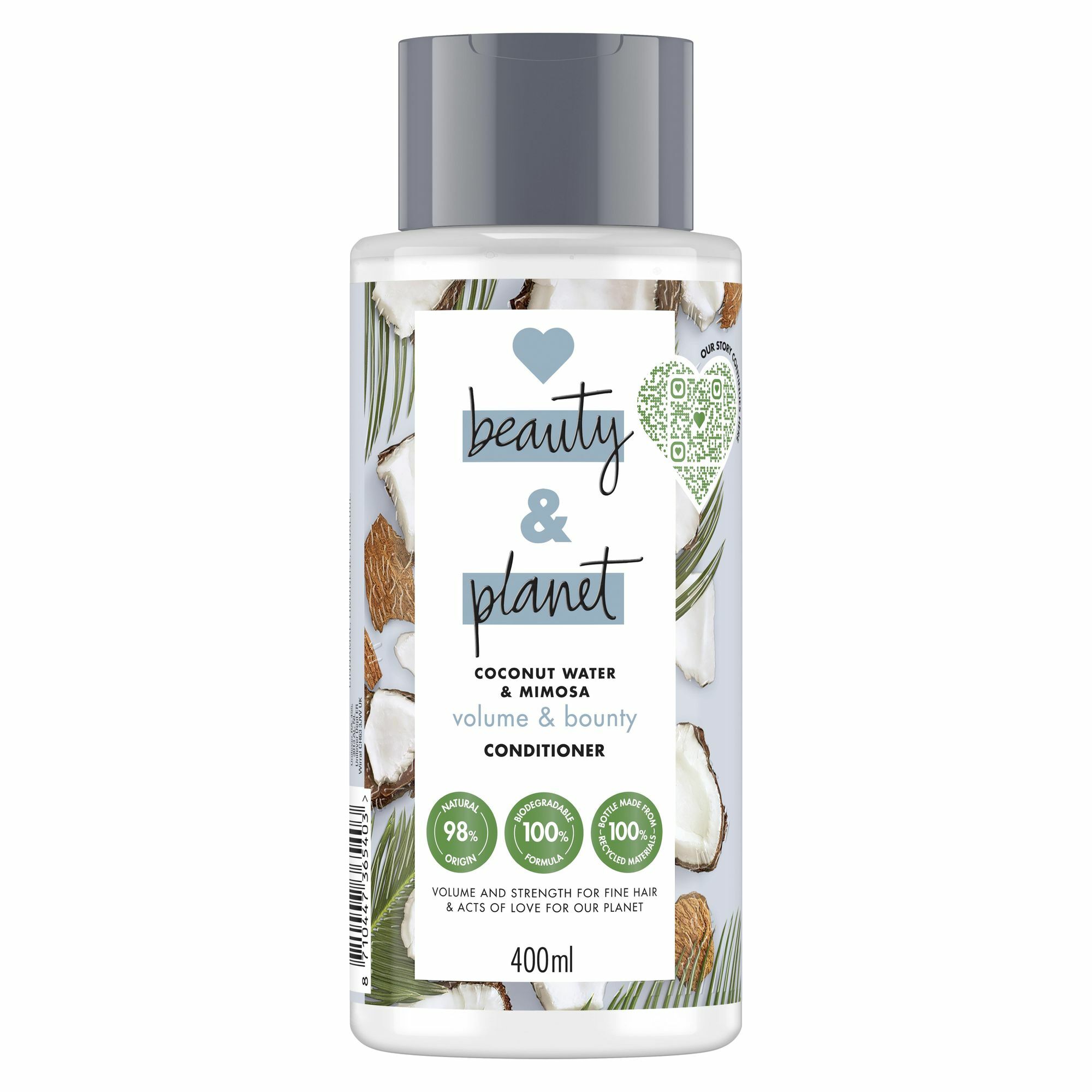 Zobrazit detail výrobku Love Beauty and Planet Kondicionér na jemné vlasy s kokosovou vodou a květy mimózy (Volume and Bounty Conditioner) 400 ml