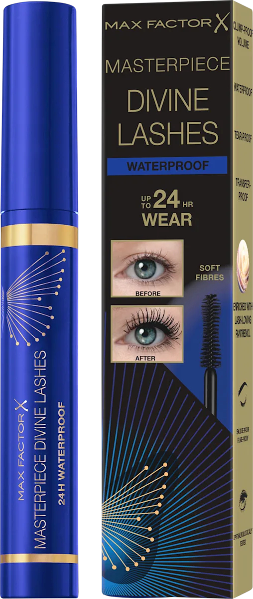 Max Factor Vodeodolná objemová riasenka Mascara Divine Lashes 24H Waterproof 9 ml Black