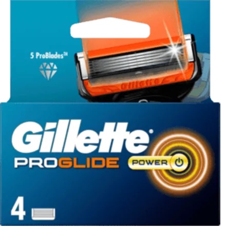Gillette Náhradné hlavice Gillette Fusion Proglide Power 4 ks