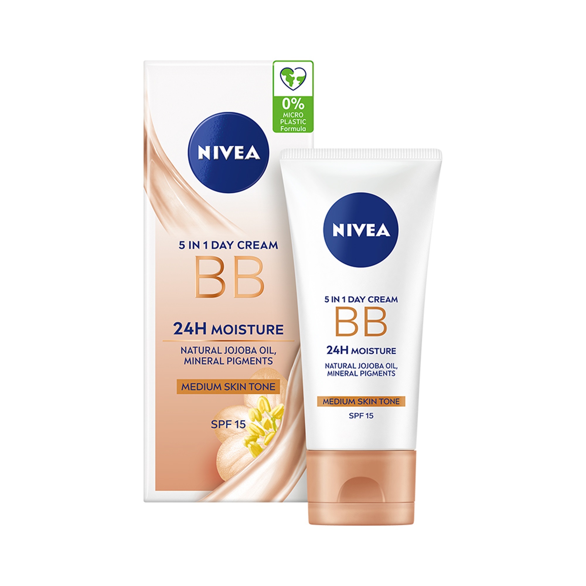 Nivea Skrášľovací hydratačný krém 5 v 1 BB Cream SPF 15 (5in1 Beautifying Moisturizer) 50 ml Dark
