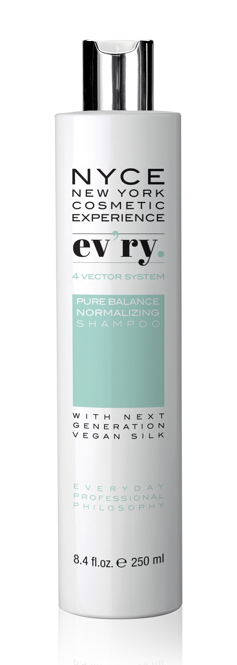 NYCE Veganský šampon pro mastící se pokožku hlavy a lupy Evry (Pure Balance Normalizing Shampoo) 50 ml