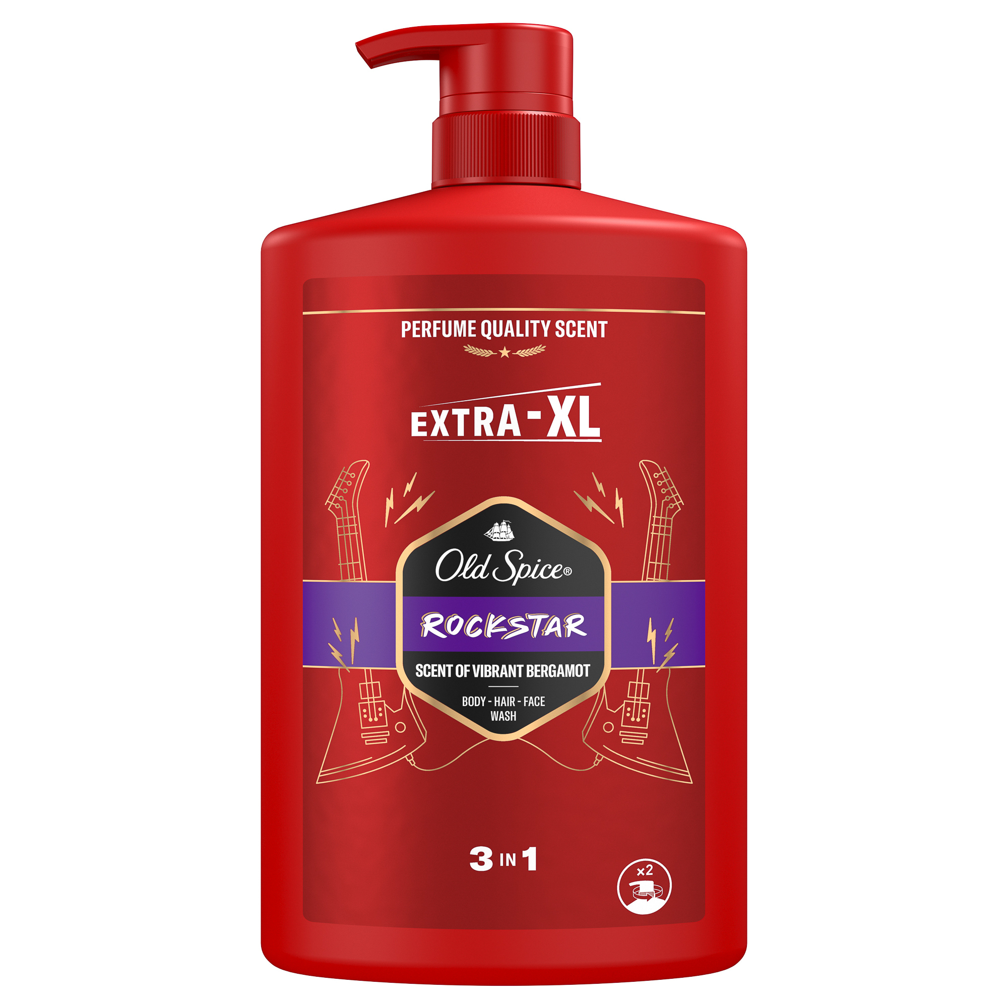 Old Spice Sprchový gel 3 v 1 Rockstar Body, Hair, Face Wash 1000 ml