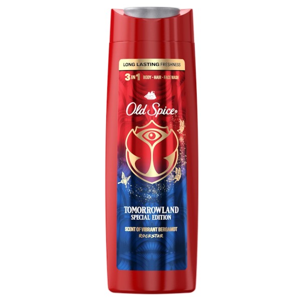 Old Spice Tusfürdő férfiaknak Tomorrowland Rockstar 3 v 1 (Body-Hair-Face Wash) 400 ml akciós termékkép 1