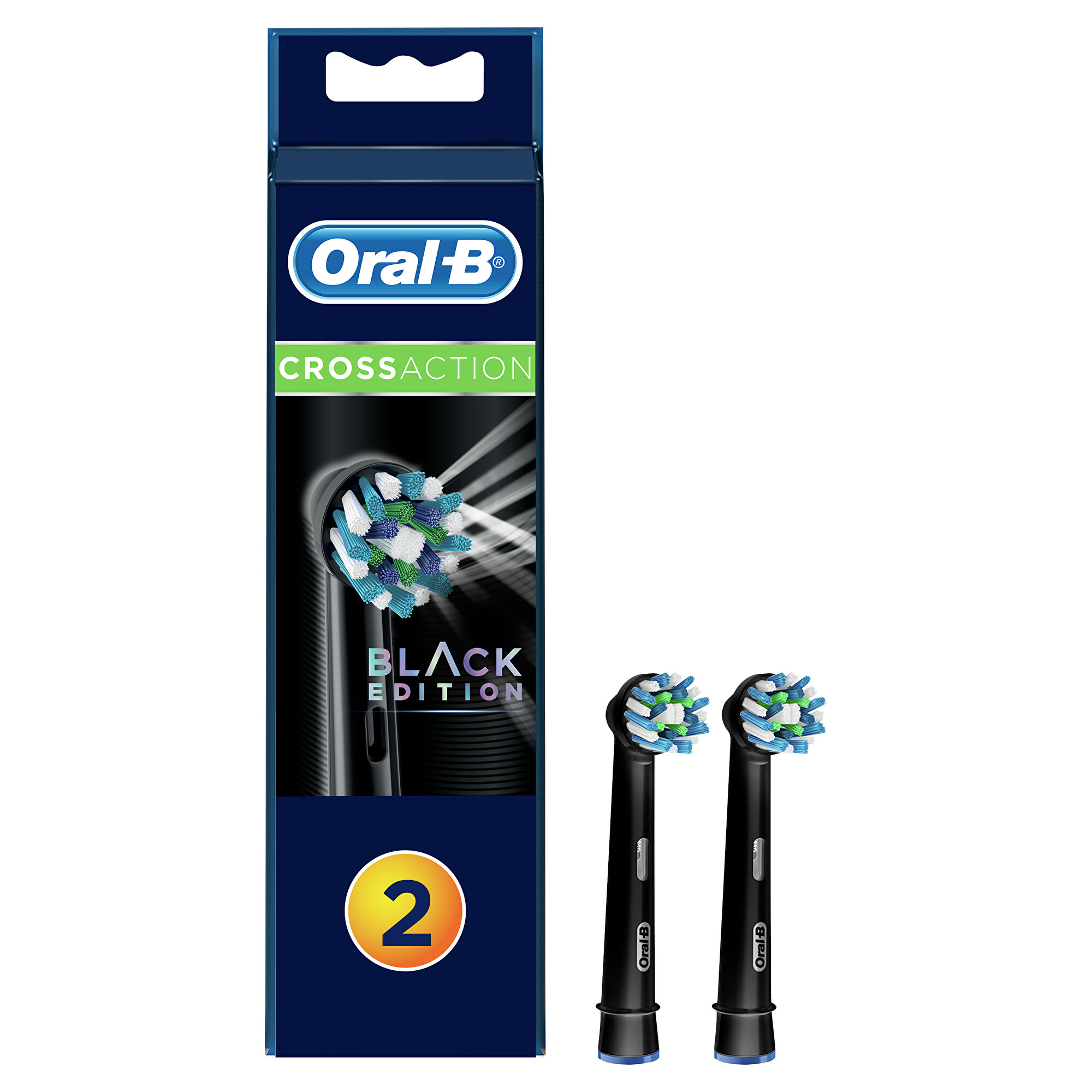 Oral B Náhradné kefkové hlavice s technológiou Clean Maxi miser CrossAction Black 2 ks