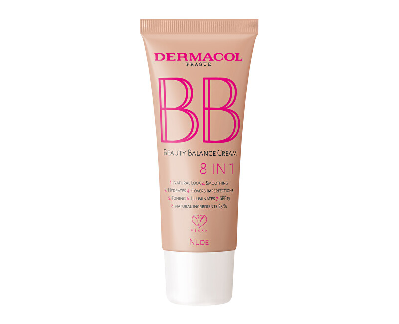 Dermacol Beauty Balance BB krém s hydratačným účinkom SPF 15 N.2 Nude 30 ml