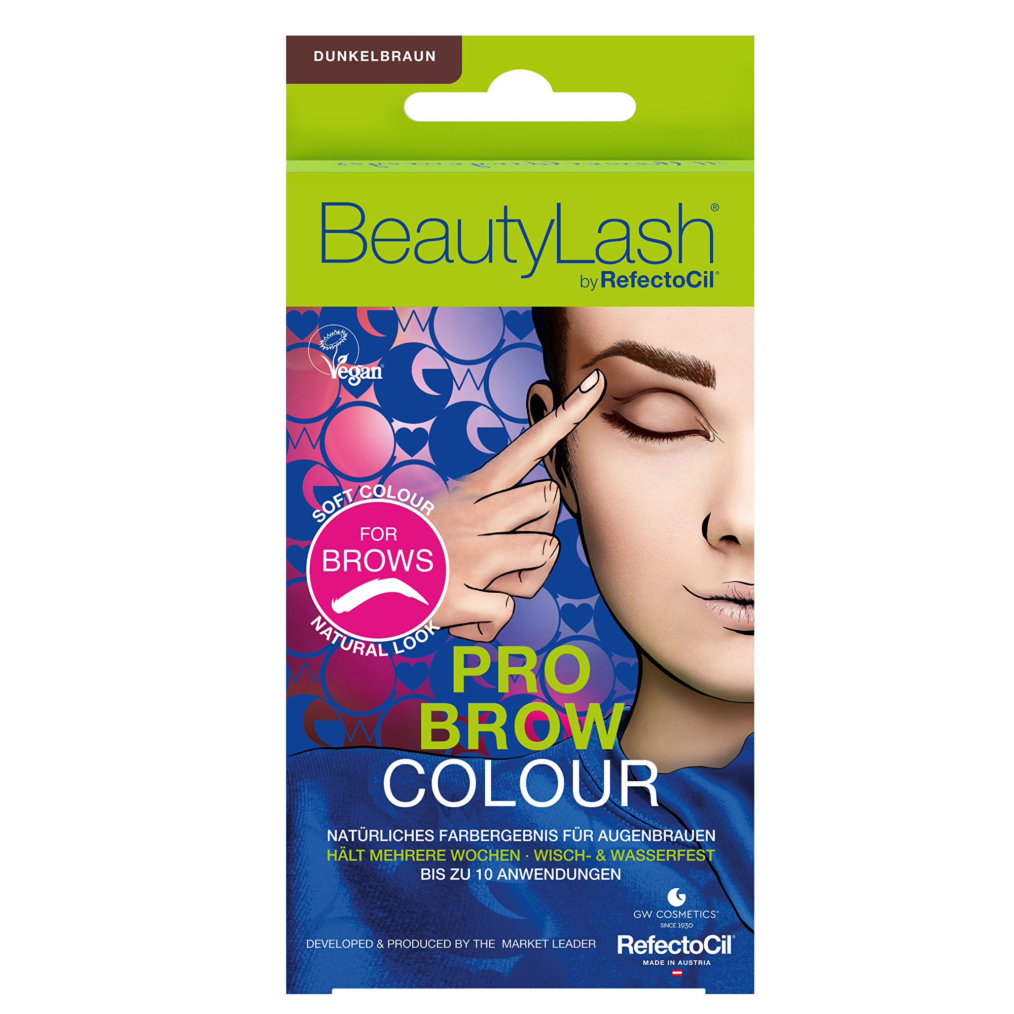 Refectocil Sada na farbenie obočia Pro Brow Colour 7 ml Dark Brown