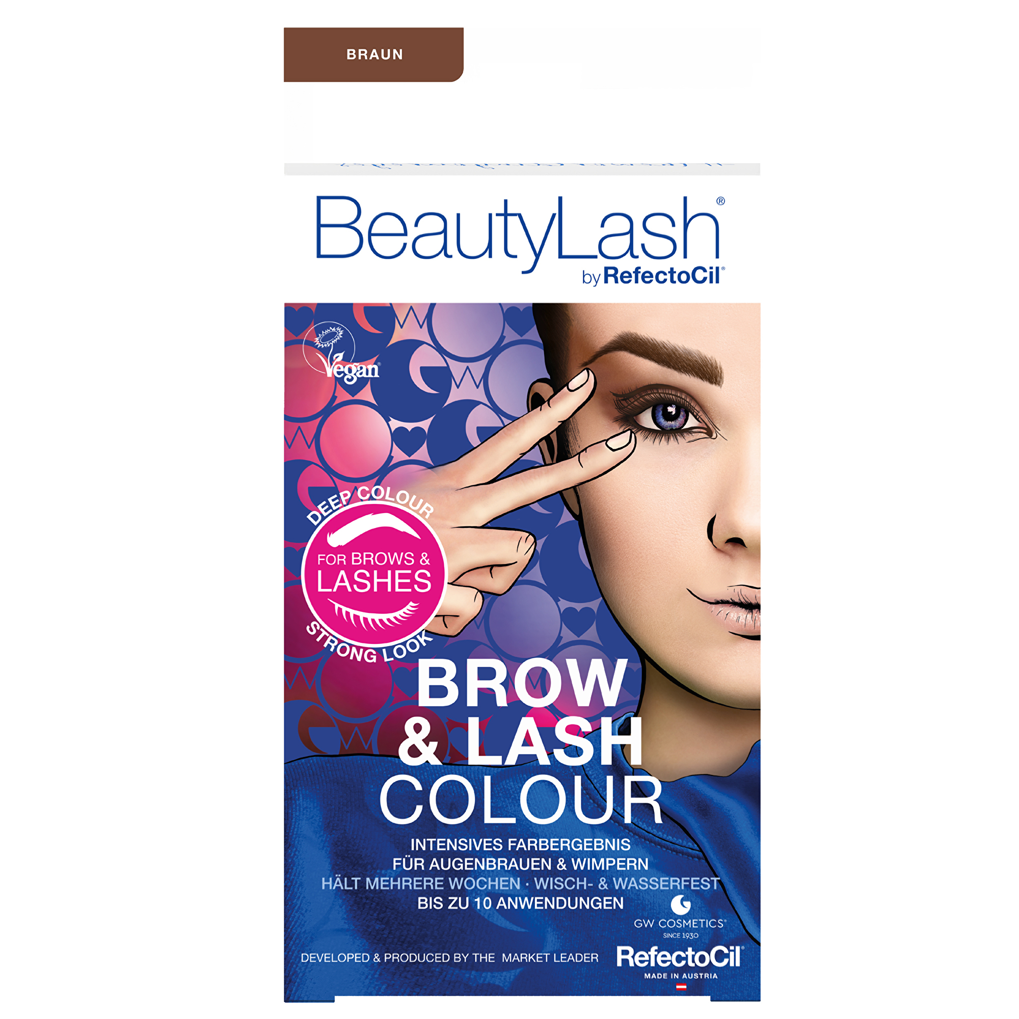 Refectocil Súprava na farbenie rias a obočia Brow & Lash Colour 7 ml Brown