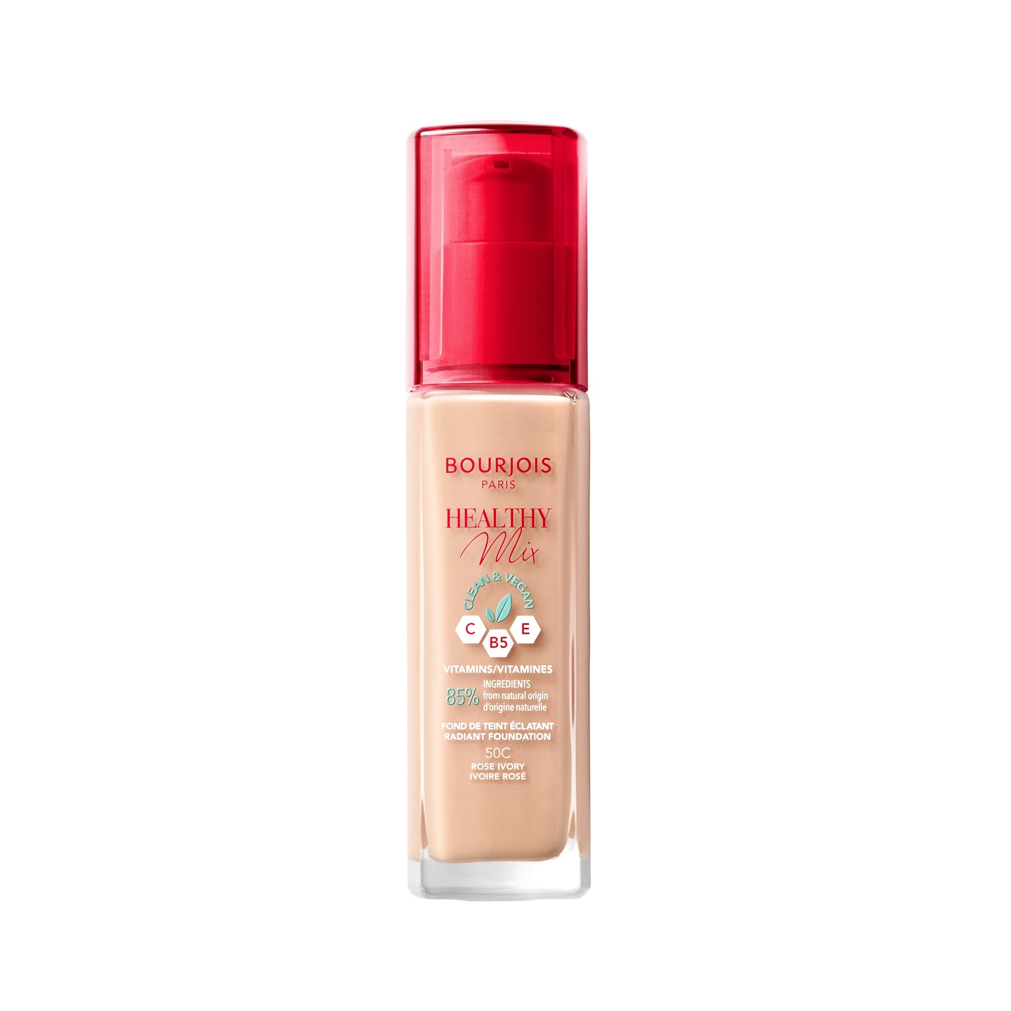 Levně Bourjois Rozjasňující make-up Healthy Mix Radiant Foundation 30 ml 50C Rose Ivory