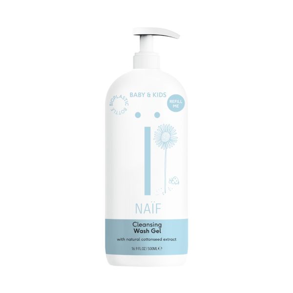 NAÏF Čisticí a mycí gel pro děti a miminka Baby & Kids (Cleansing Wash Gel) 500 ml