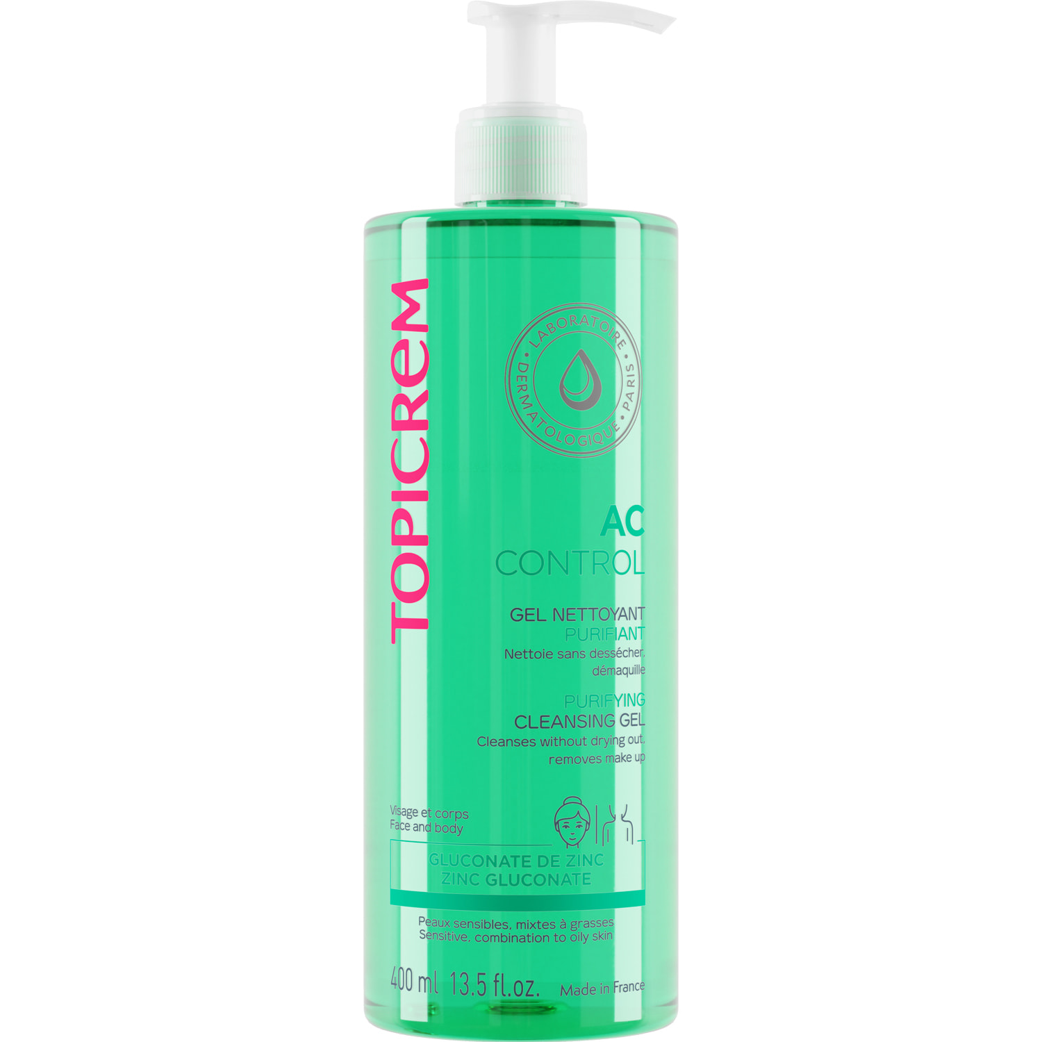 Čisticí gel pro mastnou a citlivou pleť AC (Purifying Cleansing Gel) 400 ml