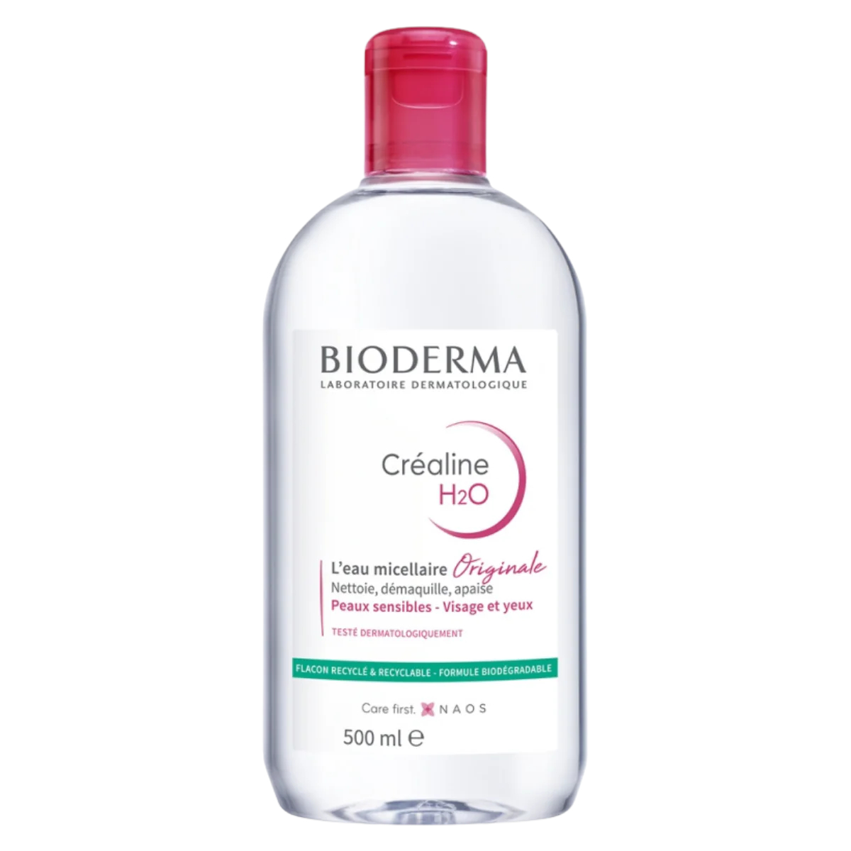 Bioderma Čisticí micelární voda Créaline H2O (Cleansing Micellar Water) 500 ml