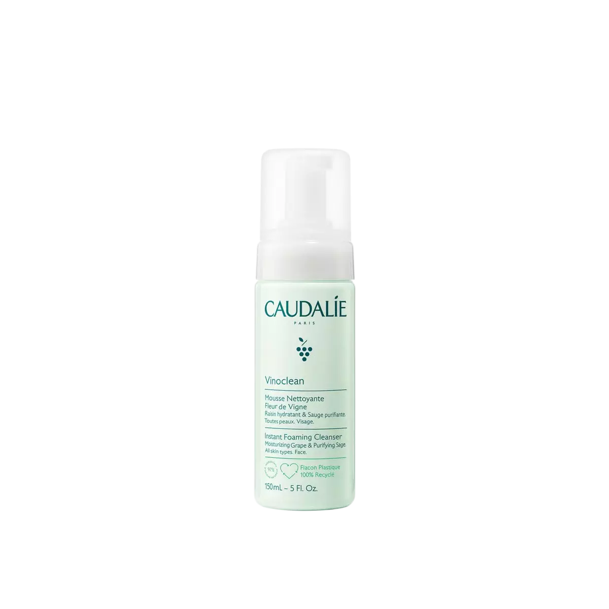 Caudalie Vinoclean čisticí pěna pro všechny typy pleti 150 ml