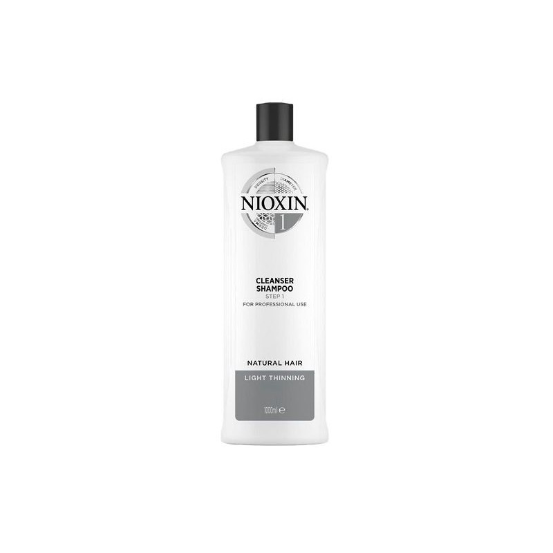 Nioxin Čisticí šampon pro jemné mírně řídnoucí přírodní vlasy System 1 (Shampoo Cleanser System 1) 1000 ml