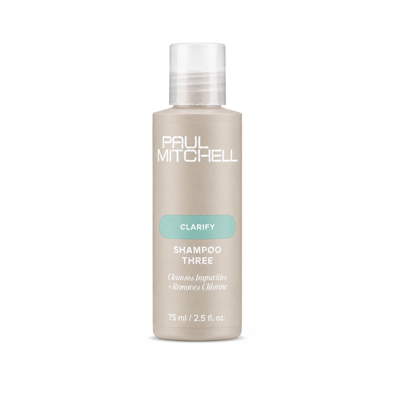Paul Mitchell Čisticí šampon pro vlasy namáhané sluncem a chlorem Clarifying (Shampoo Three Removes Chlorine And Impurities ) 75 ml