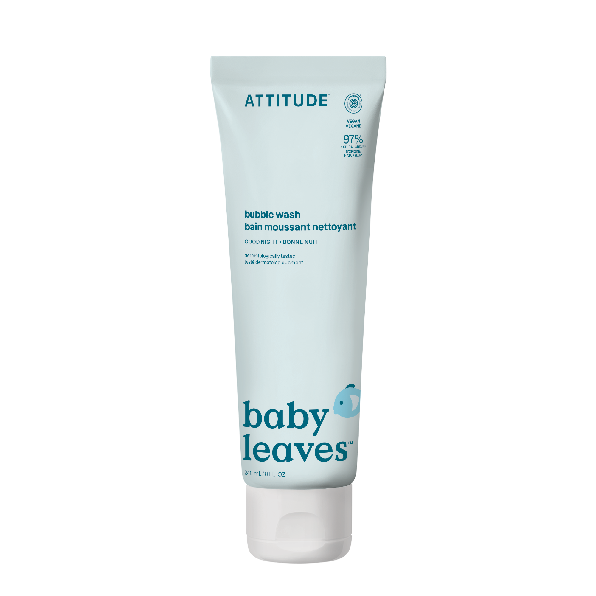 Attitude Detská pena do kúpeľa Good Night Bubble Wash 240 ml