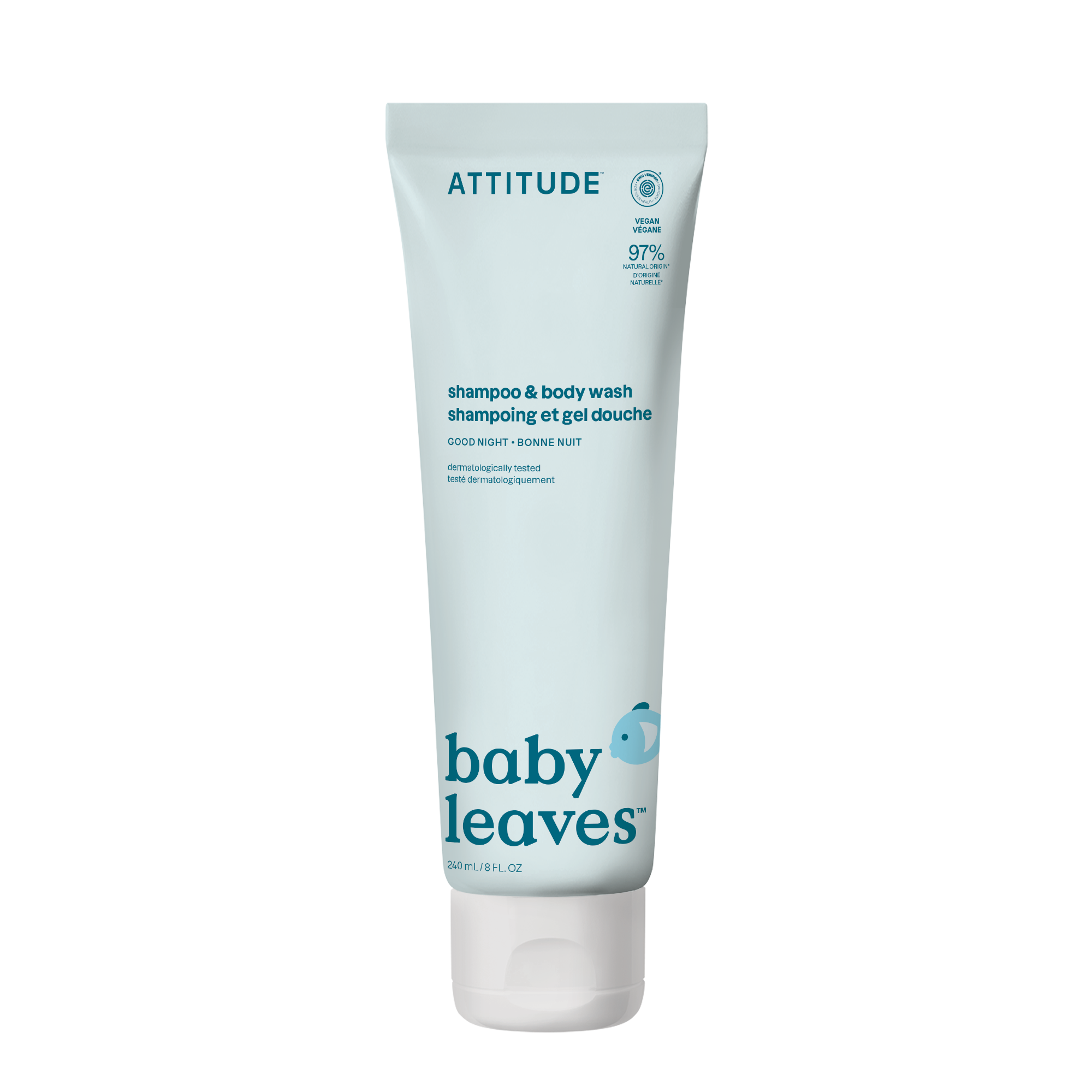 Attitude Šampón a telové mydlo 2v1 Good Night Shampoo & Body Wash 240 ml