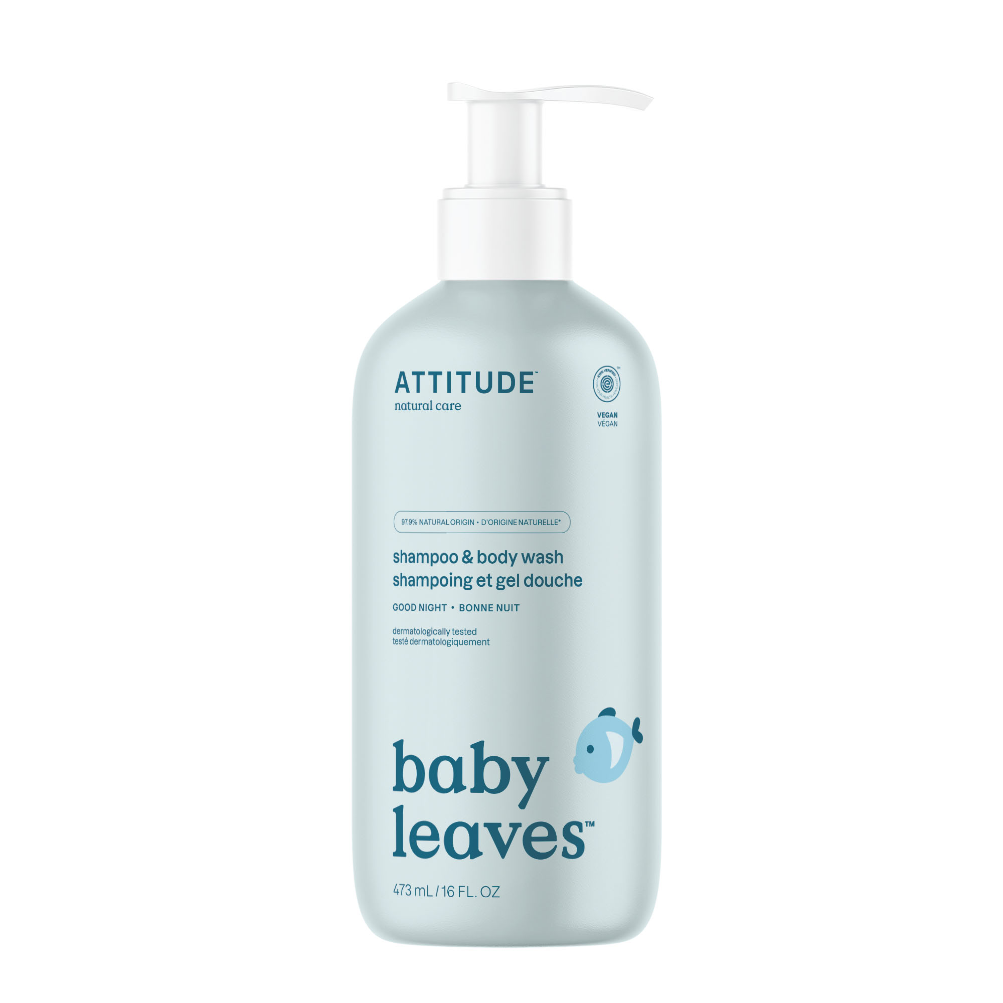 Attitude Šampón a telové mydlo 2v1 Good Night Shampoo & Body Wash 473 ml