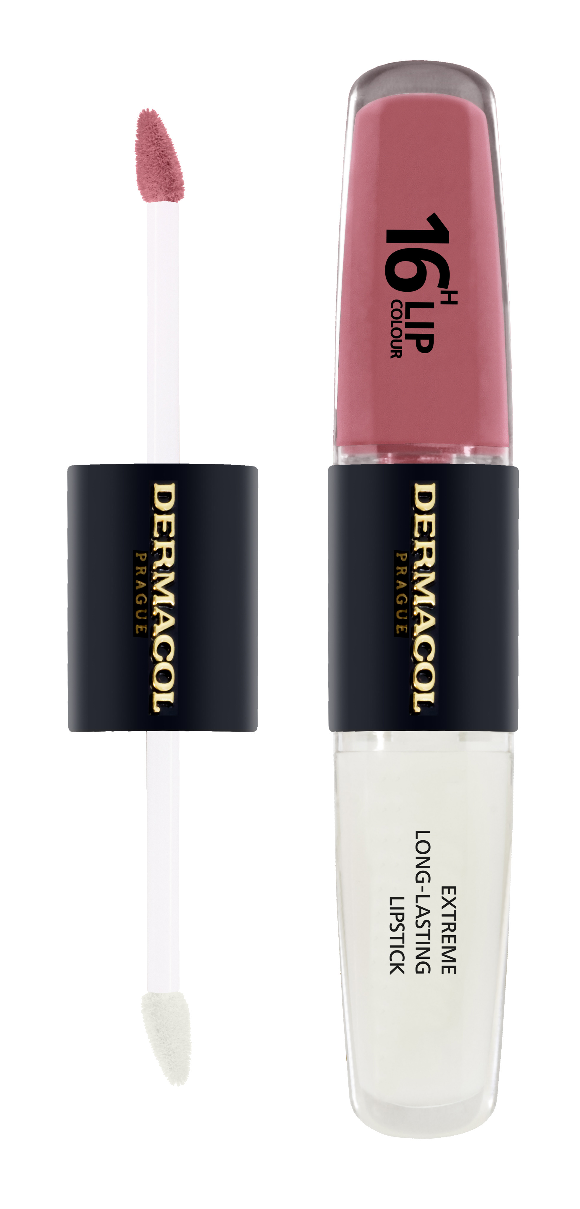 Dermacol Dlouhotrvající dvoufázová barva na rty a lesk 16H Lip Colour (Extreme Long-Lasting Lipstick) 4 + 4 ml 33