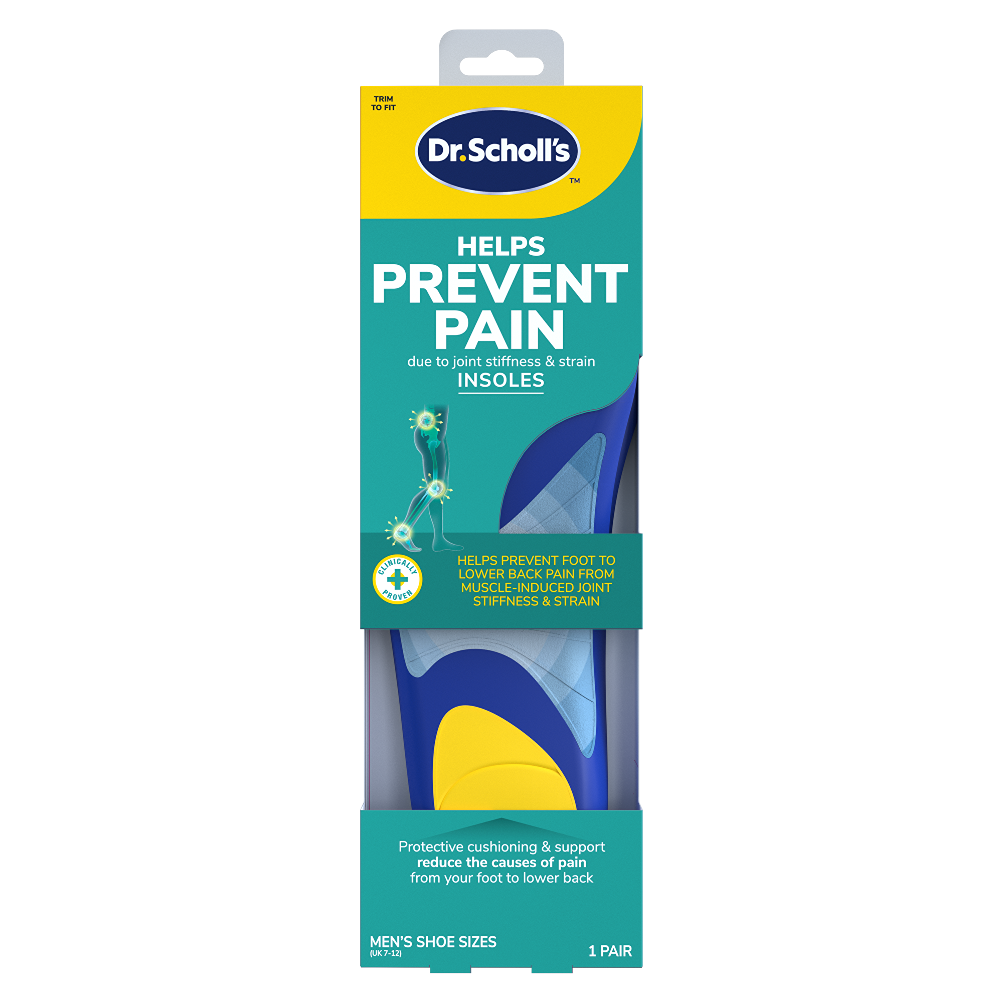 Scholl Vložky do bot Prevent Pain Insoles 1 pár Large