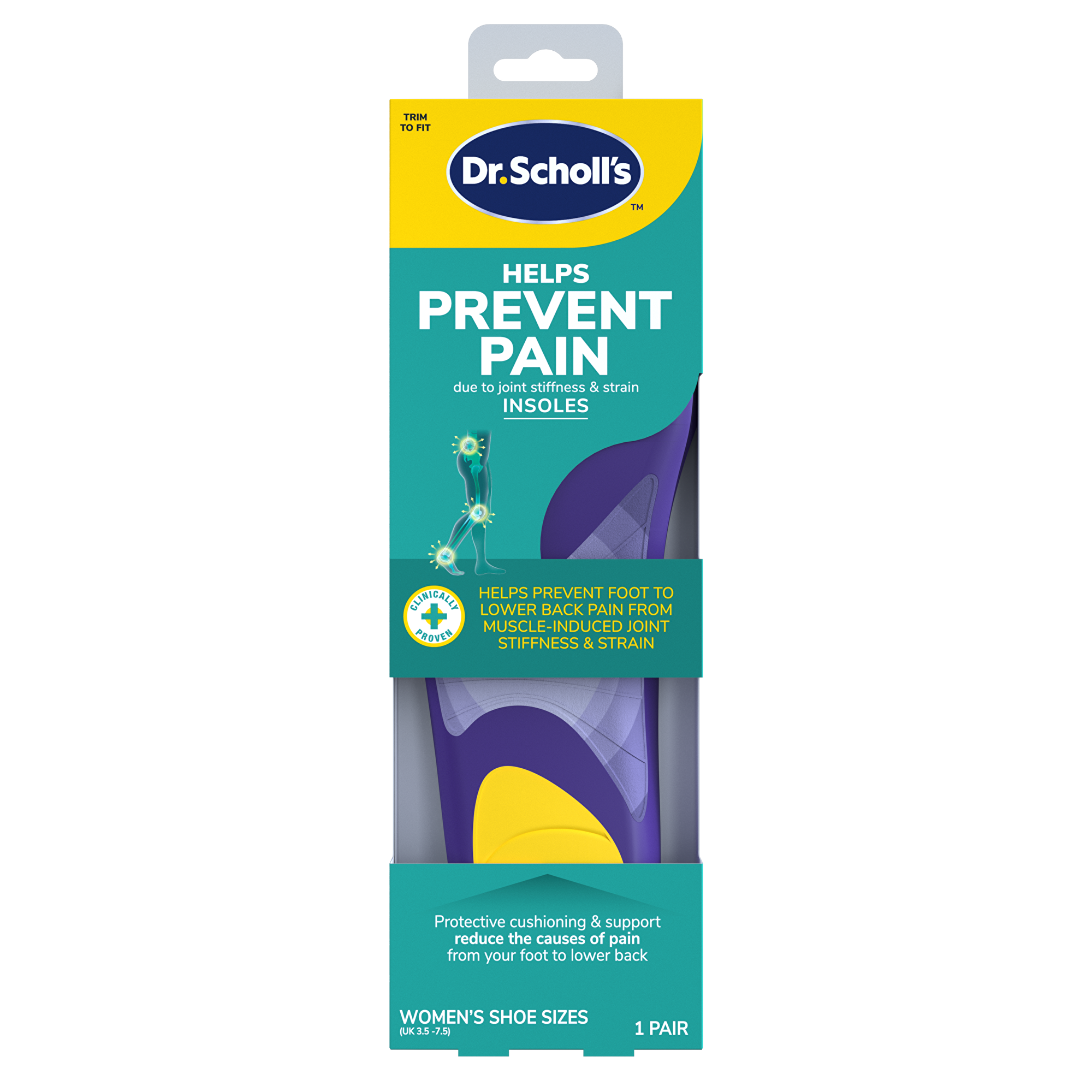 Scholl Vložky do bot Prevent Pain Insoles 1 pár Small